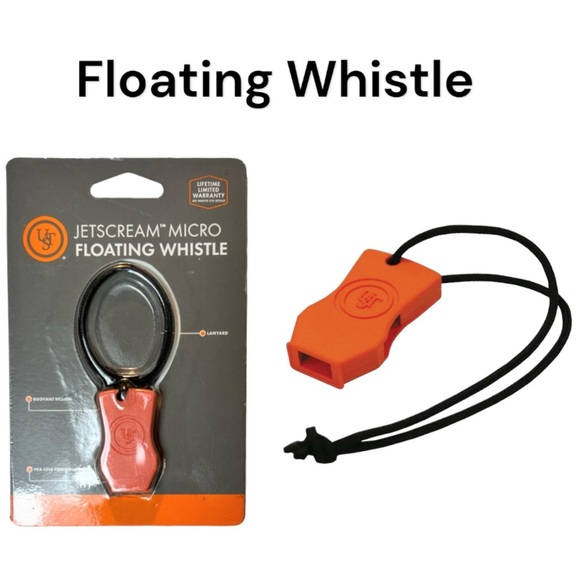 NIP Jetscream Micro Floating Whistle, Orange With a Black Lanyard - Picture 1 of 12